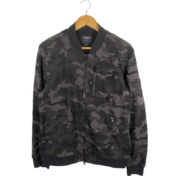 BEAMS Heart Camo Bomber Style Jacket Size M - Picture 1 of 8